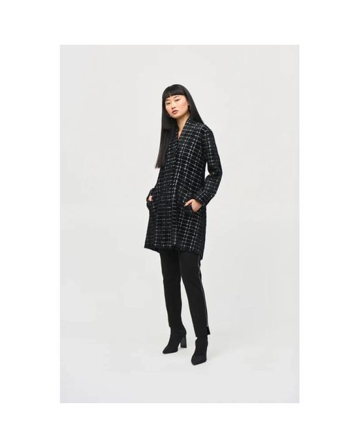 Joseph Ribkoff Black Single-Breasted Coats