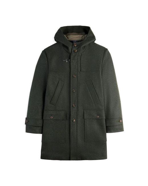 Fay Jassen ,Groen ,Wol Groene Cashmere Blend Wollen Jas in het Green voor heren