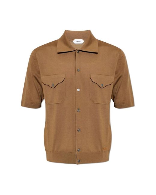 Cardigans Versace de hombre de color Brown