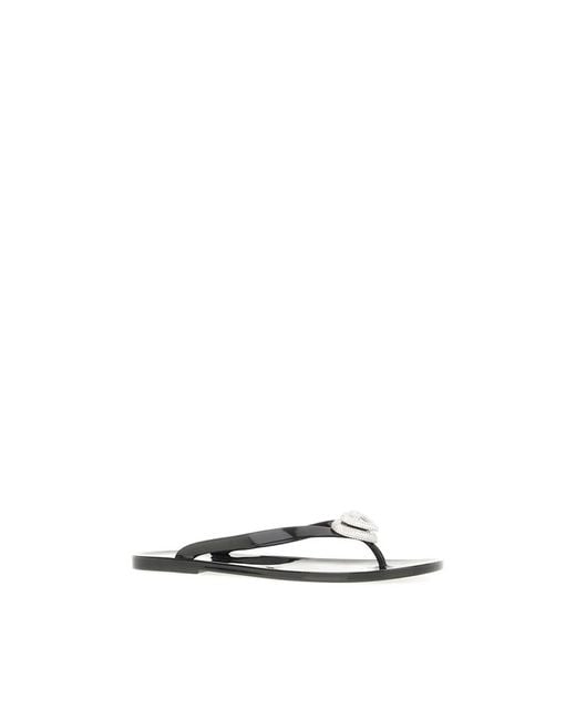Mach & Mach Black Flip Flops