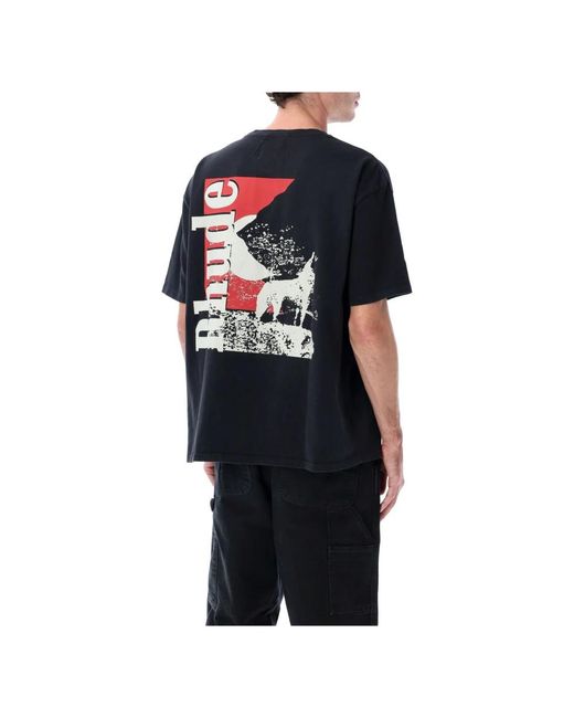 Rhude Black T-Shirts for men