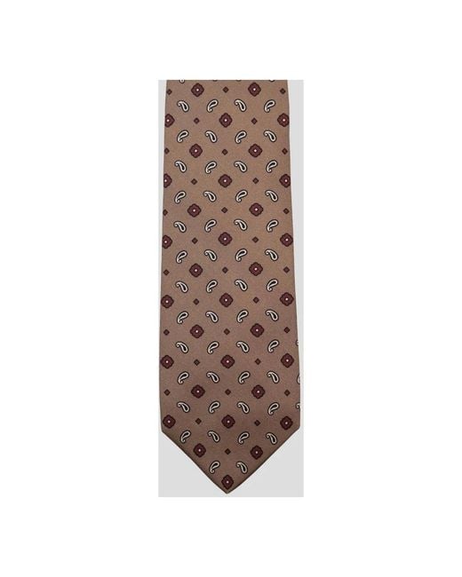 Luigi Borrelli Napoli Brown Ties for men