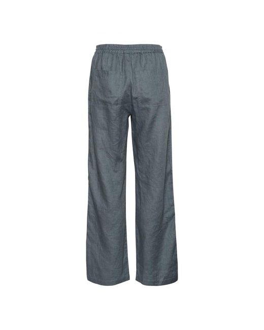 Part Two Broeken ,Grijs ,Linnen Turbulentie Linnen Broek Straight-Leg Stijl in het Gray