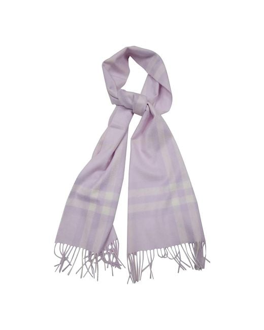 Burberry Purple Winter Scarves