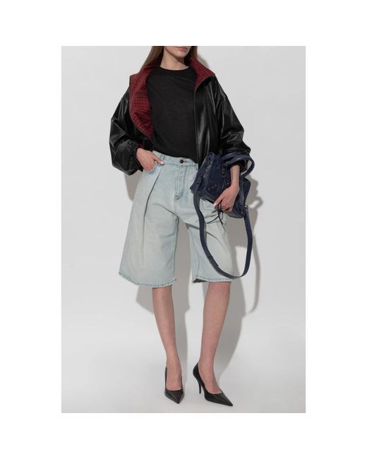 Balenciaga Black Leather Jackets