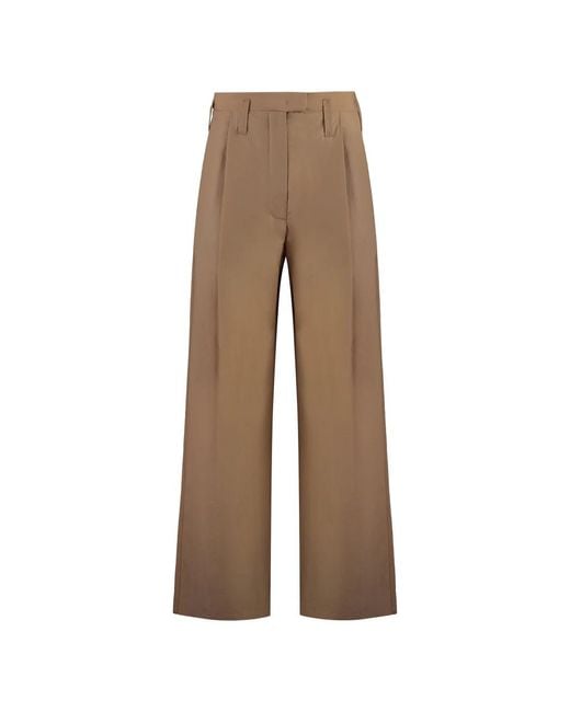 Philosophy Di Lorenzo Serafini Wide Trousers in het Brown