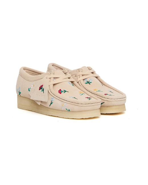Clarks Schoenen ,Suède Suede Wallabee Schoenen in het White