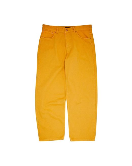Fa Yellow Loose-Fit Jeans for men