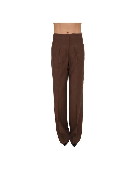 Blugirl Blumarine Brown Wide Trousers