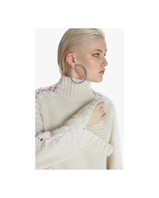 Knitwear > turtlenecks Ermanno Scervino en coloris White