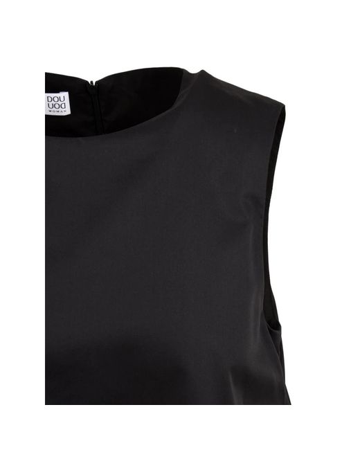 Douuod Woman Black Short Dresses