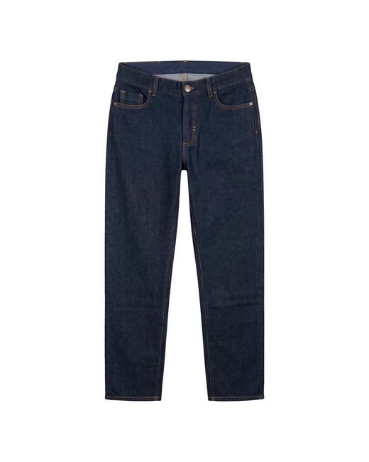 Moorer Blue Straight Fit Jeans