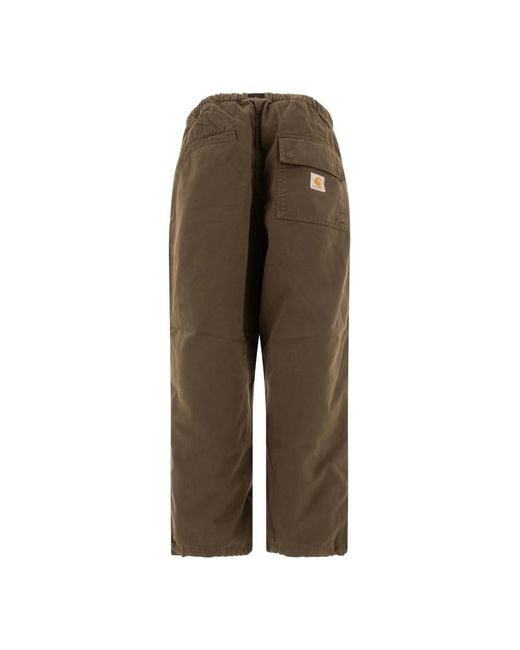 Carhartt Brown Straight Trousers for men