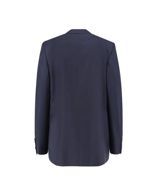 Gucci Lichtgewicht Double-Breasted Jas in het Blue