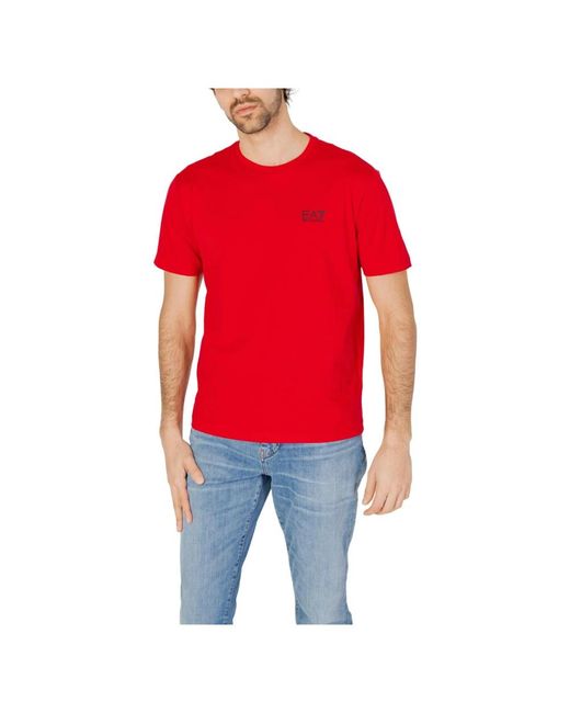 EA7 Red T-Shirts for men