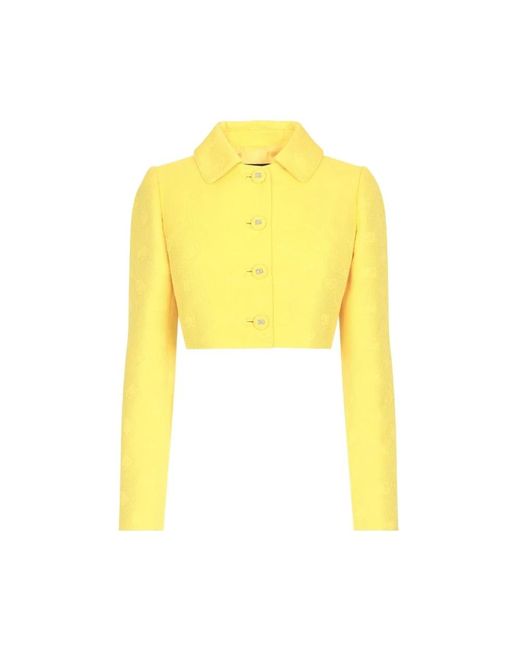 Dolce & Gabbana Yellow Light Jackets