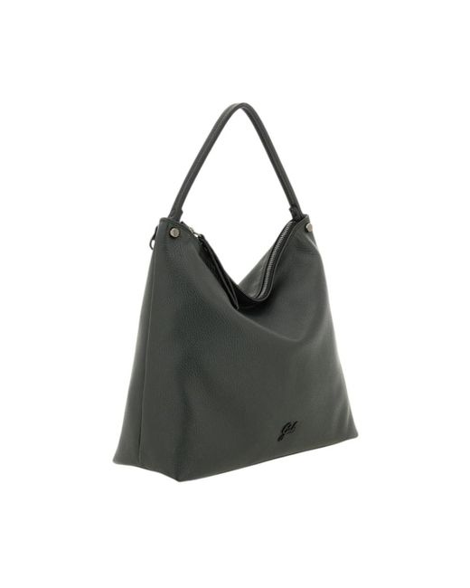 Gabs Black Fiona Leder Schultertasche Mit Reißverschluss