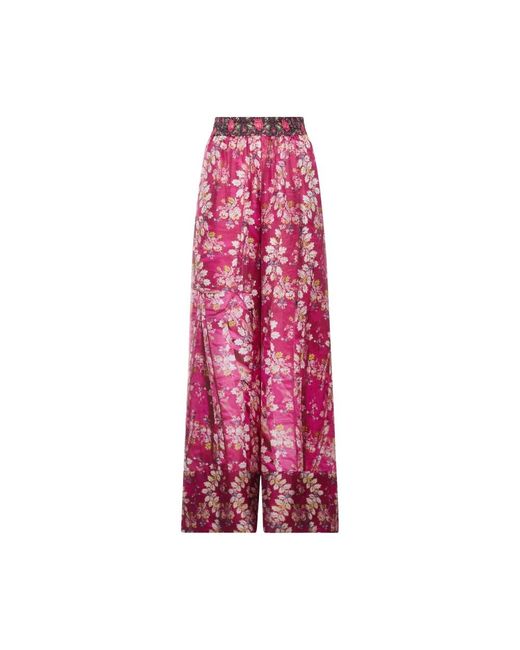 Pierre Louis Mascia Pink Wide Trousers