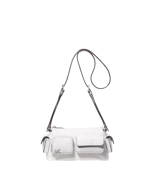 Michael Kors White Cross Body Bags