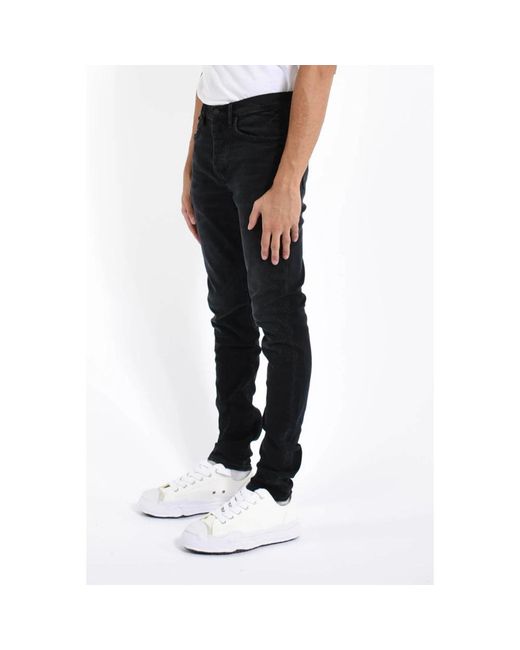 Purple Brand Black Skinny Jeans for men