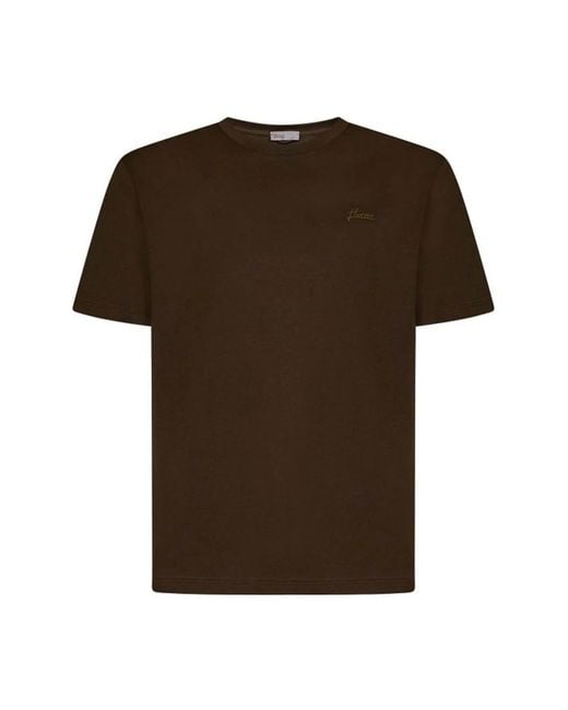Herno Brown T-Shirts for men