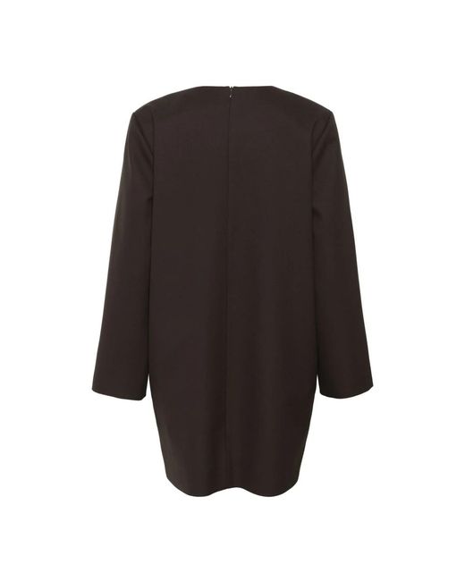 Gestuz Kleedjes ,Bruin ,Polyester Mol‚ Gzpaula Jurk in het Black