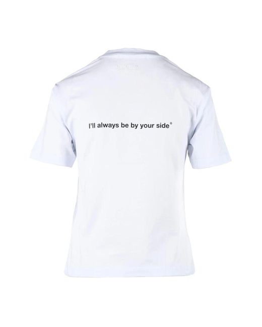 T-shirt in cotone con design elegante di MSGM in White