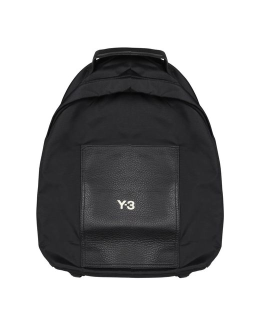Y-3 Schwarzer gesteppter canvas-rucksack in Black für Herren