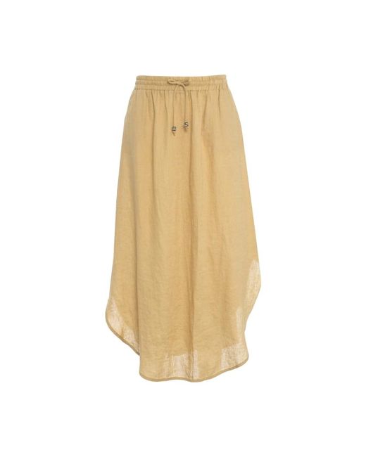 Midi Skirts Ottod'Ame de color Natural