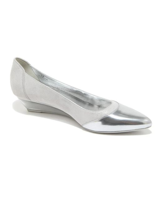 Hogan White Ballerina Shoes