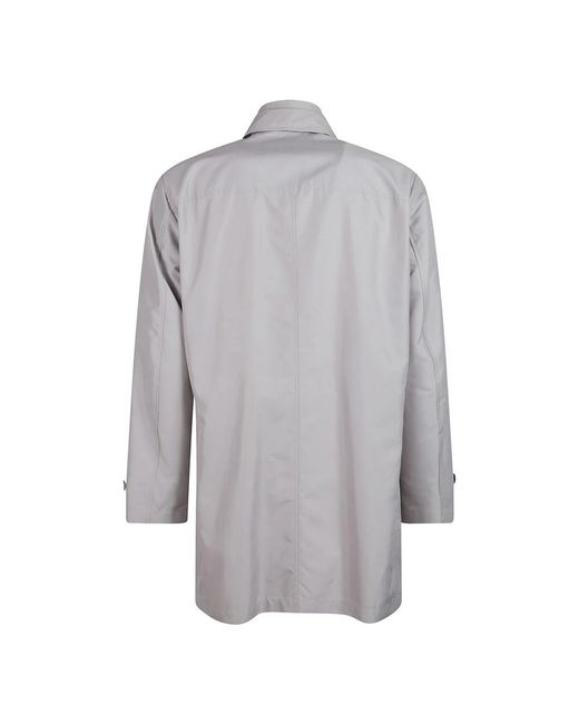 Fay Jassen ,Grijs ,Leer Double Front Jas Voor De Ochtendstijl in het Gray voor heren