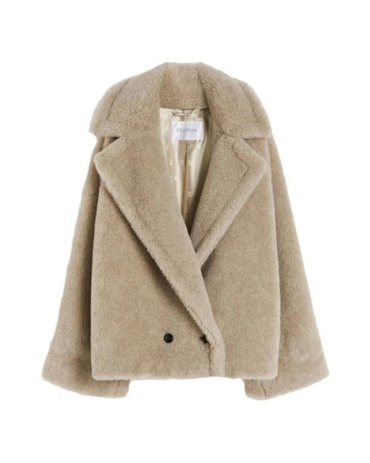 Max Mara 006 Sablee Chiaro Jacket in het Natural