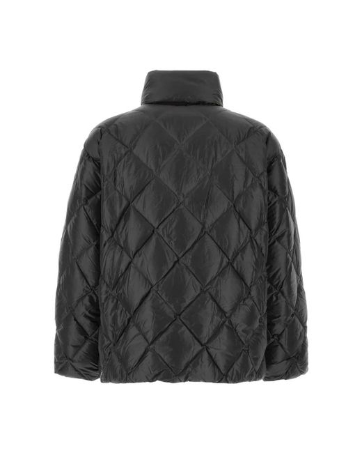 Jil Sander Jassen ,Zwart ,Nylon Stijlvolle Zwarte Nylon Donsjas in het Black voor heren