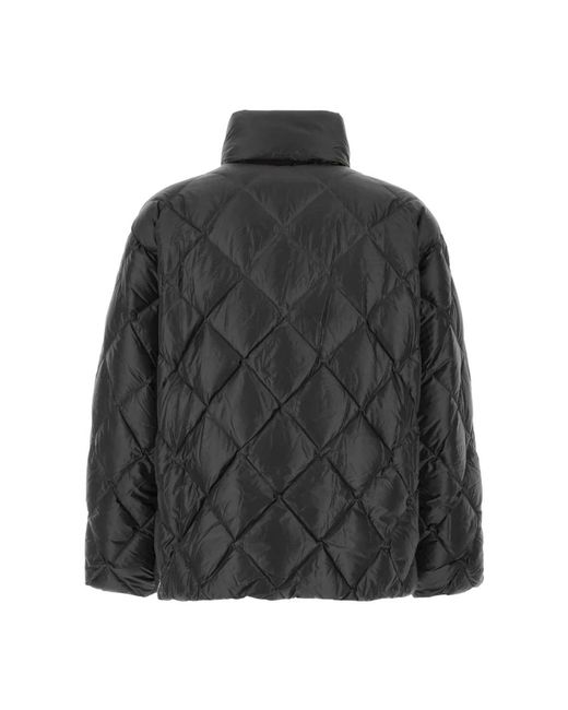 Jil Sander Jassen ,Zwart ,Nylon Stijlvolle Zwarte Nylon Donsjas in het Black voor heren