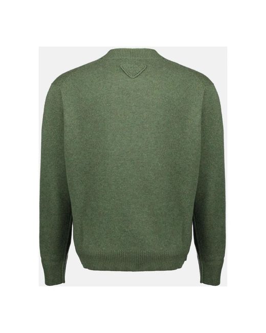 Prada Green Cashmere Knitwear for men