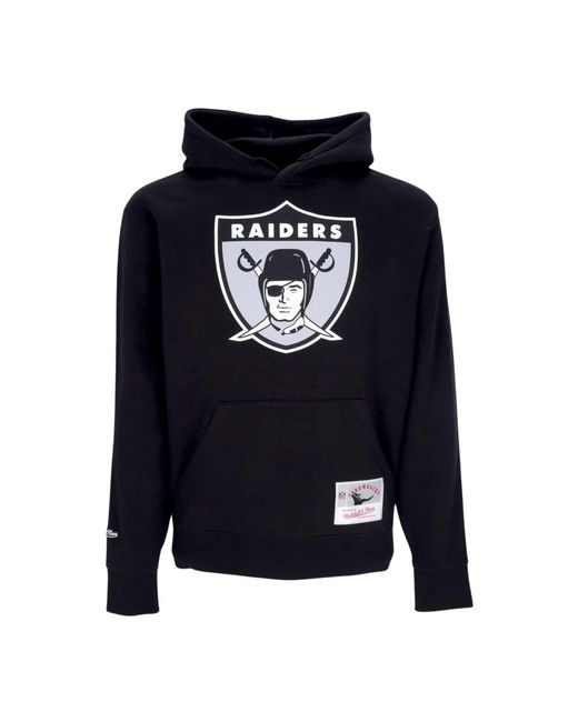 Mitchell & Ness Hoodies & Sweatvesten ,Zwart ,Katoen Oakland Raiders Logo Hoodie Zwart in het Blue voor heren