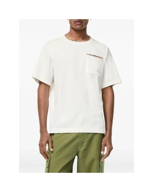 Burberry White T-Shirts for men