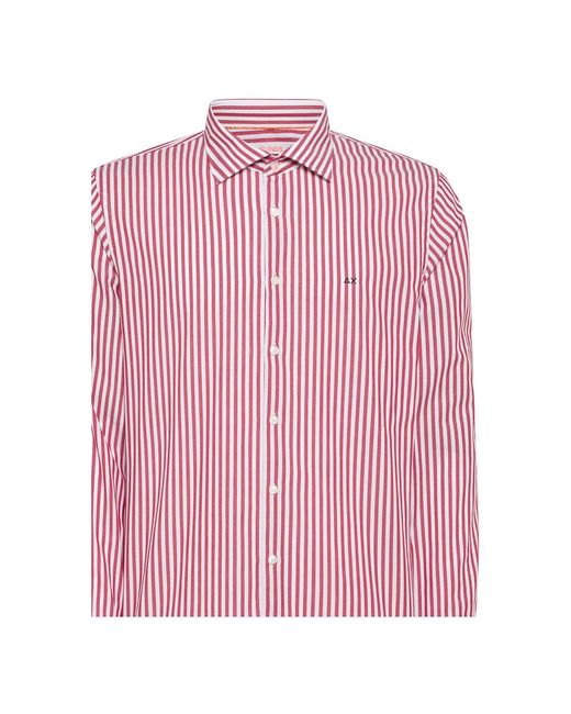 Sun 68 Pink Casual Shirts for men