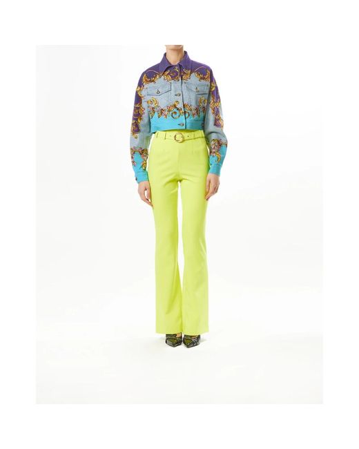 Just Cavalli Green Wide Trousers