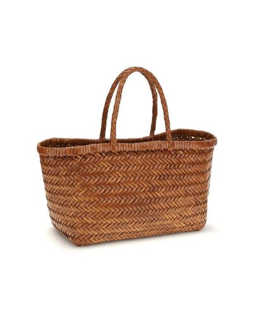 Dragon Diffusion Brown Büffelleder Handtasche Mit Oberem Griff