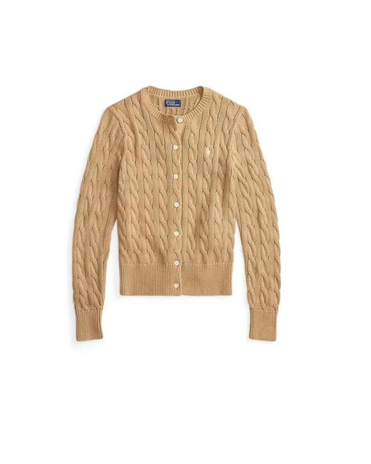 Polo Ralph Lauren Natural Cotton Classic Cable-Knit Cardigan