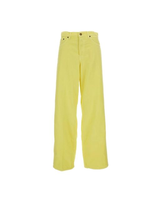 Haikure Yellow Wide Trousers