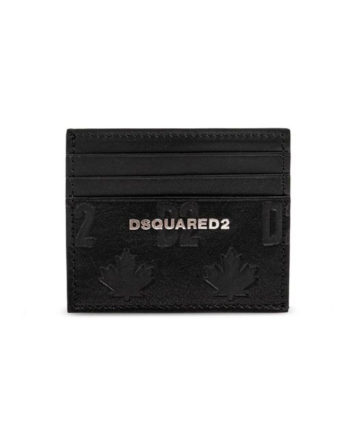 DSquared² Rebels Card Holder in het Black voor heren