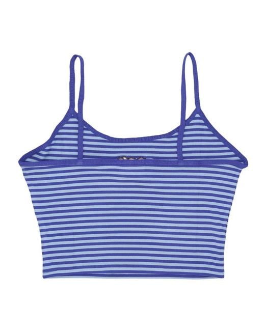 Obey Blue Sleeveless Tops