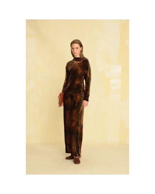 Straight Trousers di Cortana in Brown
