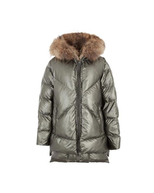BLONDE No. 8 Jassen ,Groen ,Leer Parka Frost in het Gray