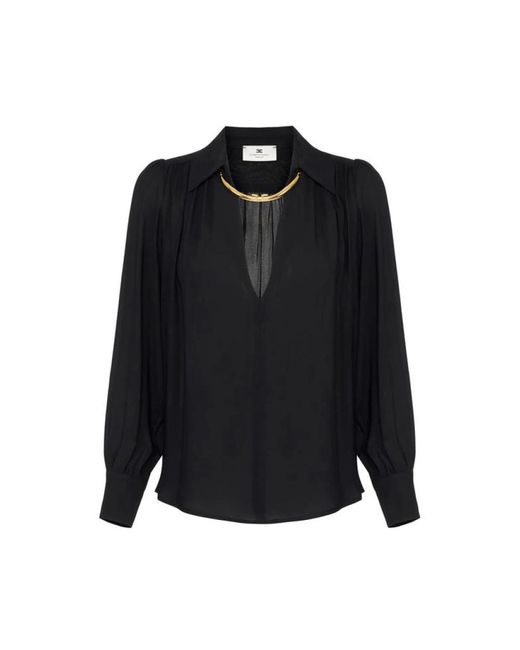 Elisabetta Franchi Black Blouses