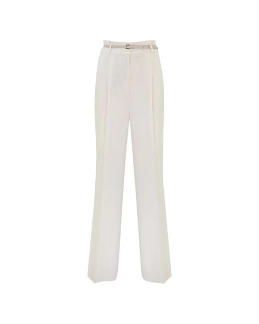 Trousers > wide trousers Max Mara Studio en coloris White