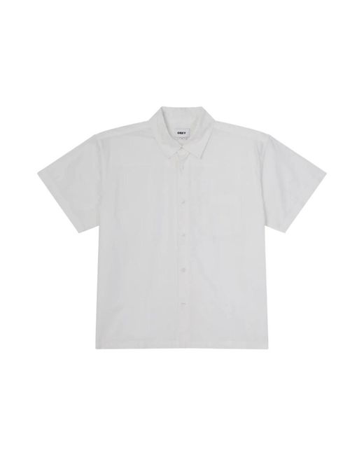 Obey White Short Sleeve Shirts for men