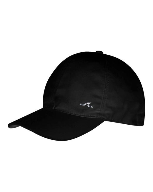 Paul & Shark Accessoires ,Zwart ,Katoen Zwarte Katoenen Baseballpet Met Haaienvin in het Black voor heren